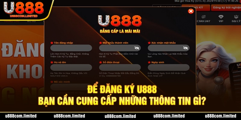 Đăng ký tài khoản U888 trong 3 bước không hề phức tạp