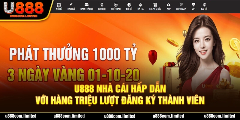 U888 là một nhà cái trực tuyến uy tín với nhiều lượt truy cập